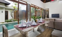 Dining Area with Pool View - Villa Ashna - Seminyak, Bali