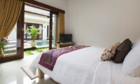 Bedroom View with TV - Villa Ashna - Seminyak, Bali