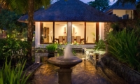 Water Fountain at Night - Villa Batujimbar - Sanur, Bali