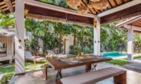 Dining with Pool View - Villa Can Barca - Seminyak, Bali
