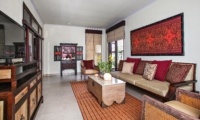 Living Area with TV - Villa Cemadik - Ubud, Bali