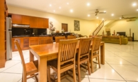 Living, Kitchen and Dining Area - Villa Cemara - Seminyak, Bali
