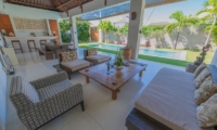 Living Area with Pool View - Villa Chocolat - Seminyak, Bali