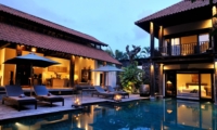 Pool Side Loungers at Night - Villa De Suma - Seminyak, Bali