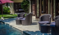 Pool Side Seating Area - Villa Gembira - Seminyak, Bali