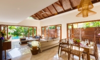 Living and Dining Area with Pool View - Villa Gita Ungasan - Ungasan, Bali