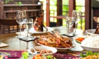 Dining Table with Food - Villa Gita Ungasan - Ungasan, Bali