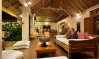 Living and Dining Area at Night - Villa Inti - Canggu, Bali