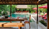 Pool Side Dining - Villa Kalimaya One - Seminyak, Bali