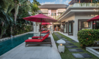 Pool Side Loungers - Villa Kalimaya Three - Seminyak, Bali