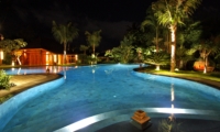 Gardens and Pool at Night - Villa Kalua - Umalas, Bali