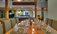 Dining Table with Crockery - Villa Kinaree Estate - Seminyak, Bali