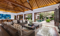 Living Area with Pool View - Villa Kipi - Batubelig, Bali