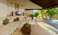 Living Area with Pool View - Villa Kubu 4 - Seminyak, Bali
