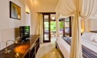 Bedroom with TV and View - Villa Kubu 8 - Seminyak, Bali