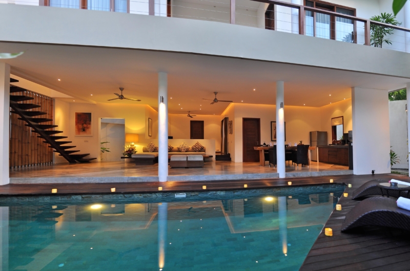 Living Area with Pool View - Villa La Sirena - Seminyak, Bali