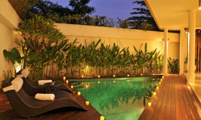 Pool at Night - Villa La Sirena - Seminyak, Bali