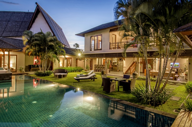 Gardens and Pool at Night - Villa M - Seminyak, Bali