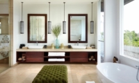 His and Hers Bathroom with Mirrors - Villa Malaathina - Umalas, Bali