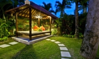 Outdoor Seating Area at Night - Villa Mango - Seminyak, Bali