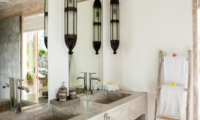 Bathroom with Lamps - Villa Mannao Estate - Kerobokan, Bali