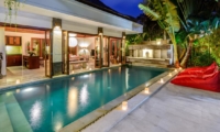 Pool at Night - Villa Menari Residence - Seminyak, Bali