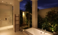 En-Suite Bathroom at Night - Villa Merayu - Canggu, Bali