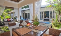 Living and Dining Area with View - Villa Mia - Canggu, Bali