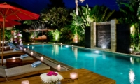 Pool at Night - Villa Nilaya Residence - Seminyak, Bali