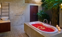 Bathtub with Rose Petals - Villa Nilaya Residence - Seminyak, Bali