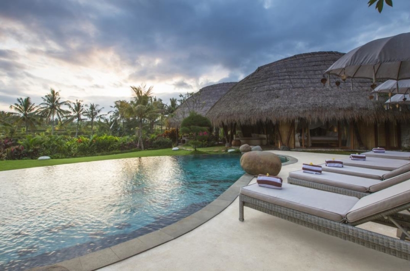 Reclining Sun Loungers - Villa Omah Padi - Ubud, Bali