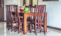 Indoor Dining Area - Villa Rama - Seminyak, Bali