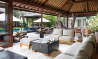 Living Area with Pool View - Villa Ramadewa - Seminyak, Bali