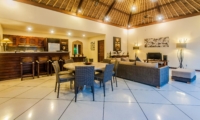 Living, Kitchen and Dining Area - Villa Santai - Seminyak, Bali