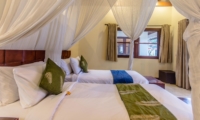 Twin Bedroom with Mosquito Net - Villa Santi - Seminyak, Bali