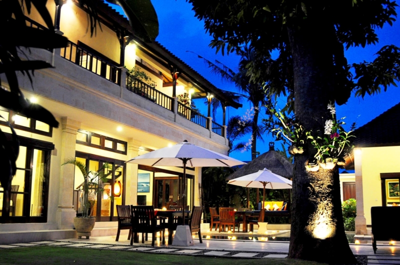 Outdoor Area at Night - Villa Sayang - Seminyak, Bali
