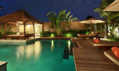 Pool at Night - Villa Sesari - Seminyak, Bali