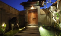 Entrance at Night - Villa Sesari - Seminyak, Bali