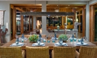 Dining Table with Crockery - Villa Shambala - Seminyak, Bali