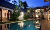 Gardens and Pool at Night - Villa Shinta Dewi - Seminyak, Bali
