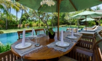 Dining Area with Pool View - Villa Surya Damai - Umalas, Bali