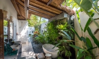 Semi Open Bathroom with Bathtub - Villa Tibu Indah - Canggu, Bali