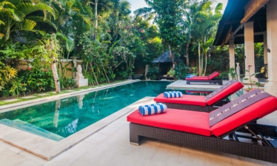 Pool Side Loungers - Villa Tresna - Seminyak, Bali