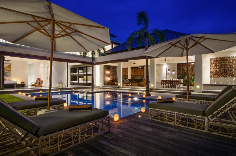 Pool Side Loungers - Villa Waha - Canggu, Bali