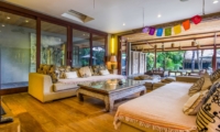 Living Area with Wooden Floor - Villa Yoga - Seminyak, Bali