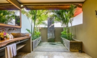 Semi Open Bathroom with Shower - Villa Yoga - Seminyak, Bali