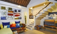 Lounge Area with Up Stairs - Villa Beji Seminyak - Seminyak, Bali