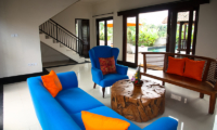 Living Area with Pool View - Villa Cendrawasih Ubud - Villa Kasuari 1 - Ubud, Bali