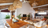 Living, Kitchen and Dining Area - Villa Crystal - Seminyak, Bali