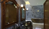 His and Hers Bathroom with Bathtub - Villa Delmara - Tabanan, Bali